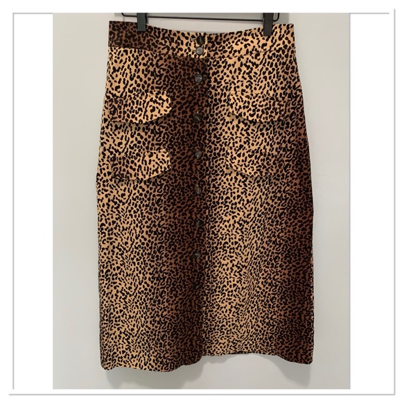 NWT Mare Mare x Anthropologie Midi Utility Skirt Medium - Picture 3 of 15